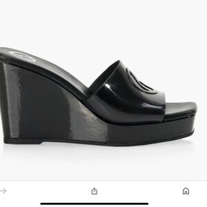 Black WISHBONE Sandals